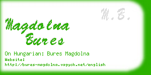 magdolna bures business card